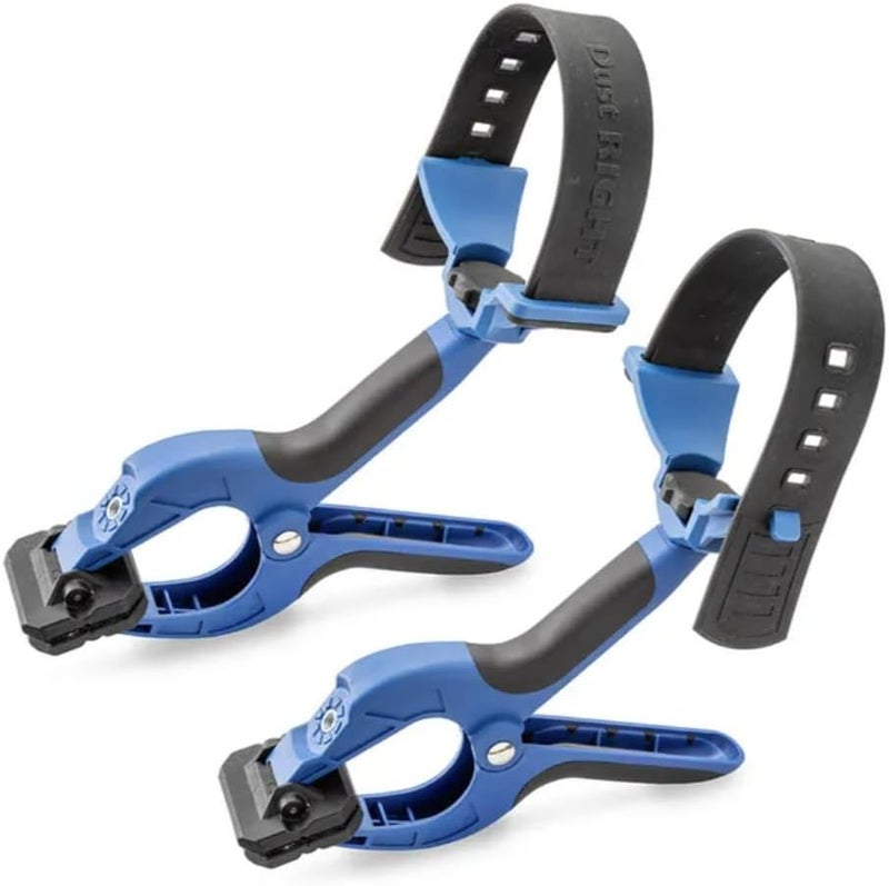 ROCKLER 4'' Clamping Hose Holders (Pack of 2) – Spring Clamps Hose Holder w/Nylon, Thermoplastic, Non-Slip Rubber Grip - 3'' Jaw Opening Dust Collection Accessories - Versatile Mounting Clamps Hose Holder - Image 2